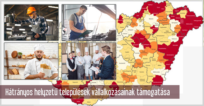 GINOP Plusz-122-21 - Magyar Falu Vállalkozás - Újraindítási Program pályázat kis lélekszámú, hátrányos helyzetű településeken tervezett fejlesztések támogatására