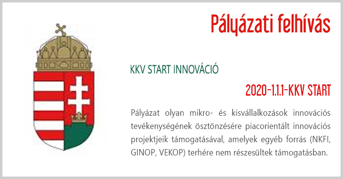 KKV START innovációs pályázat 2020